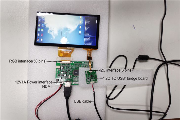 Сэнсарны экран Raspberry pi i2c
